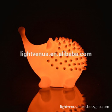 animal hedgehog night light table lamp light